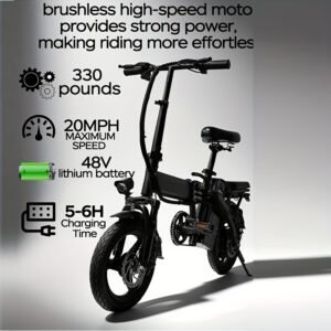 DARK KNIGHT - Electric Bicycle - (20 Mph with a 48V Lithium Battery)